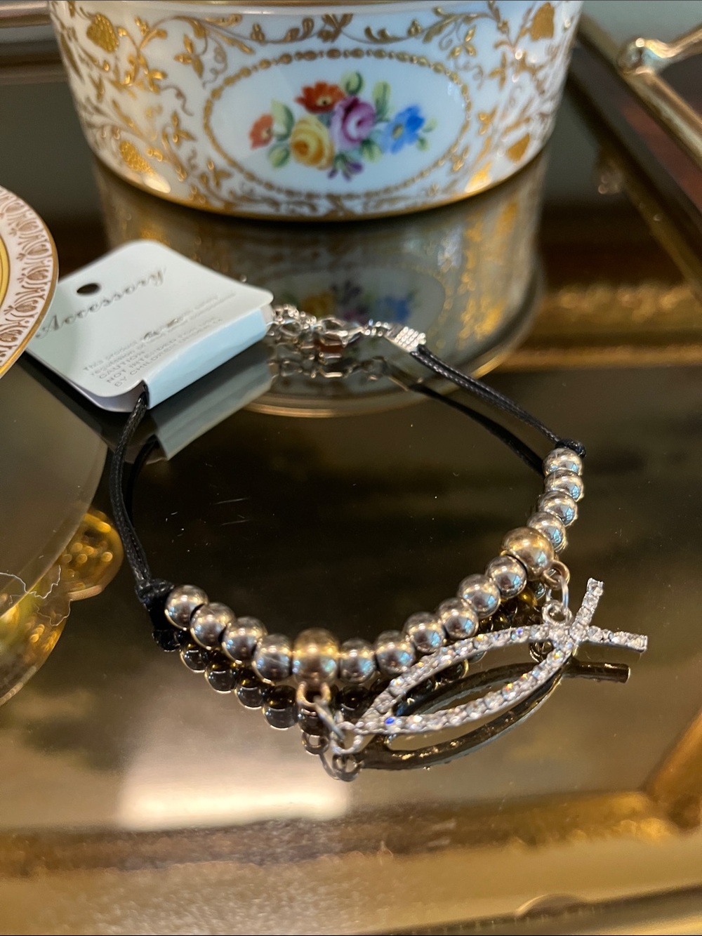 Mixed Metal Ichthys Fish Bracelet